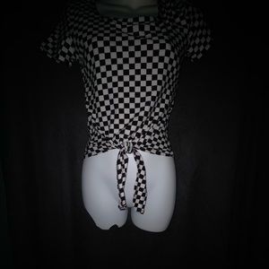 Checkered crop top